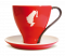 Чашка с блюдцем Julius Meinl Джамбо (красная), 225 мл